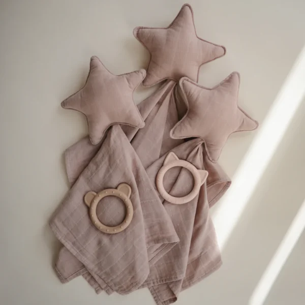 Star Lovey Blanket - Natural - Image 4