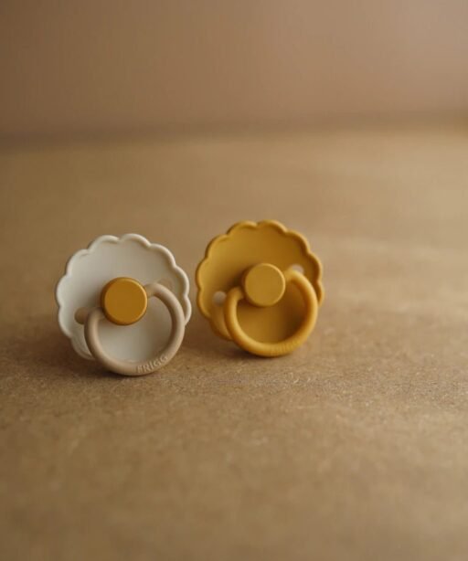 Alternative view of FRIGG Daisy Latex Pacifier - 2 Pack 0-6M Chamomile - Honey Gold