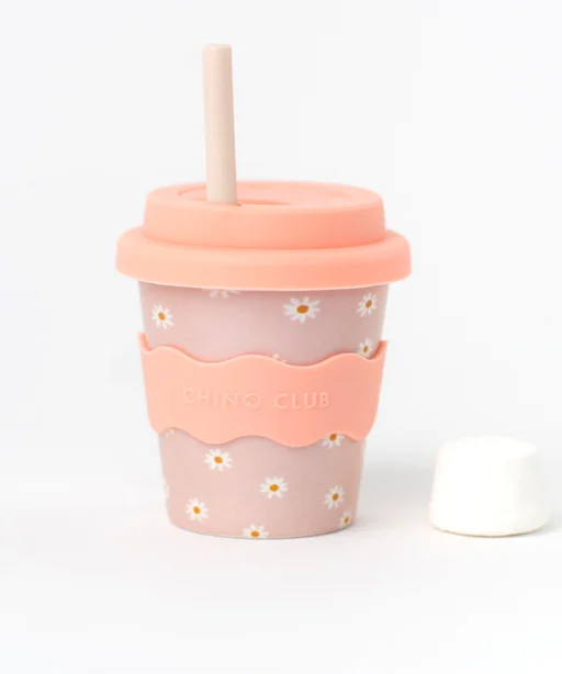 Pink Daisy Babychino Cup 4oz